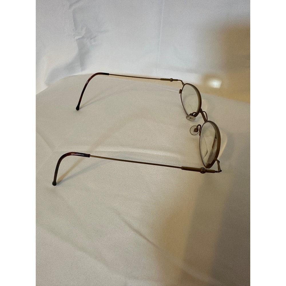 Calvin Klein Vintage Oval Eyeglasses Bronze Metal Frames Made in Italy CK 7242 - Picture 6 of 8